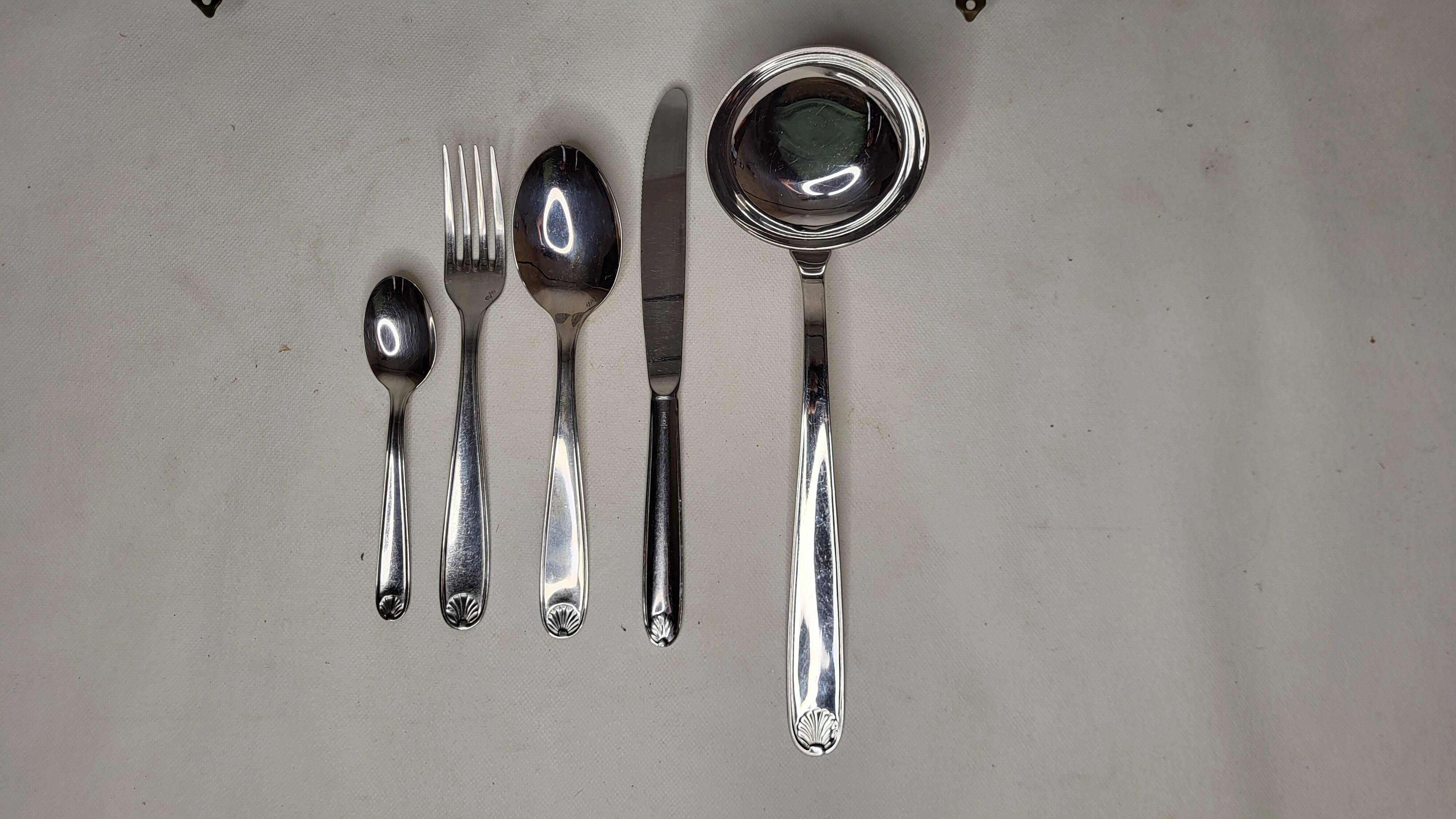 Stainless steel cutlery 37 pieces