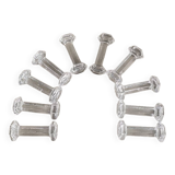 10 hexagonal glass knife holders