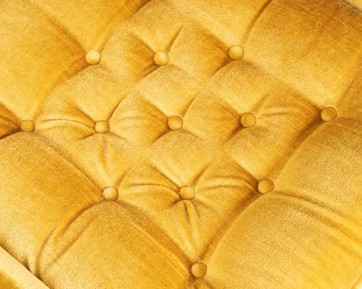 Space Age, lounge chair, 1970s, golden yellow.