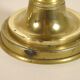 Pair of brass push candlesticks