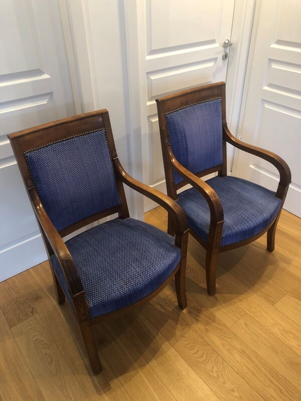 Vends 2 fauteuils style louis Philippe