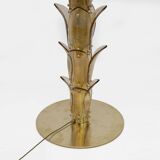 Mid-Century Modern Murano Glass and Brass Palm Tree Floor Lamp