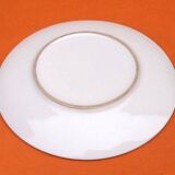 6 large flat plates. Glazed stoneware