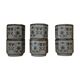 Lot de 6 tasses en grès à motif