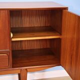 Rare Dutch sideboard in teak by Louis van Teeffelen for Wébé, 1960s