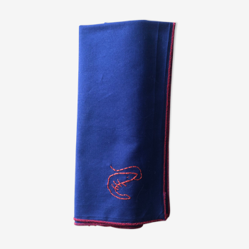 hand-embroidered revalorized cotton towel
