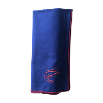 hand-embroidered revalorized cotton towel