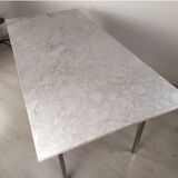 Large Carrara marble table / desk by Florence Knoll “Model 1500” created in 1956