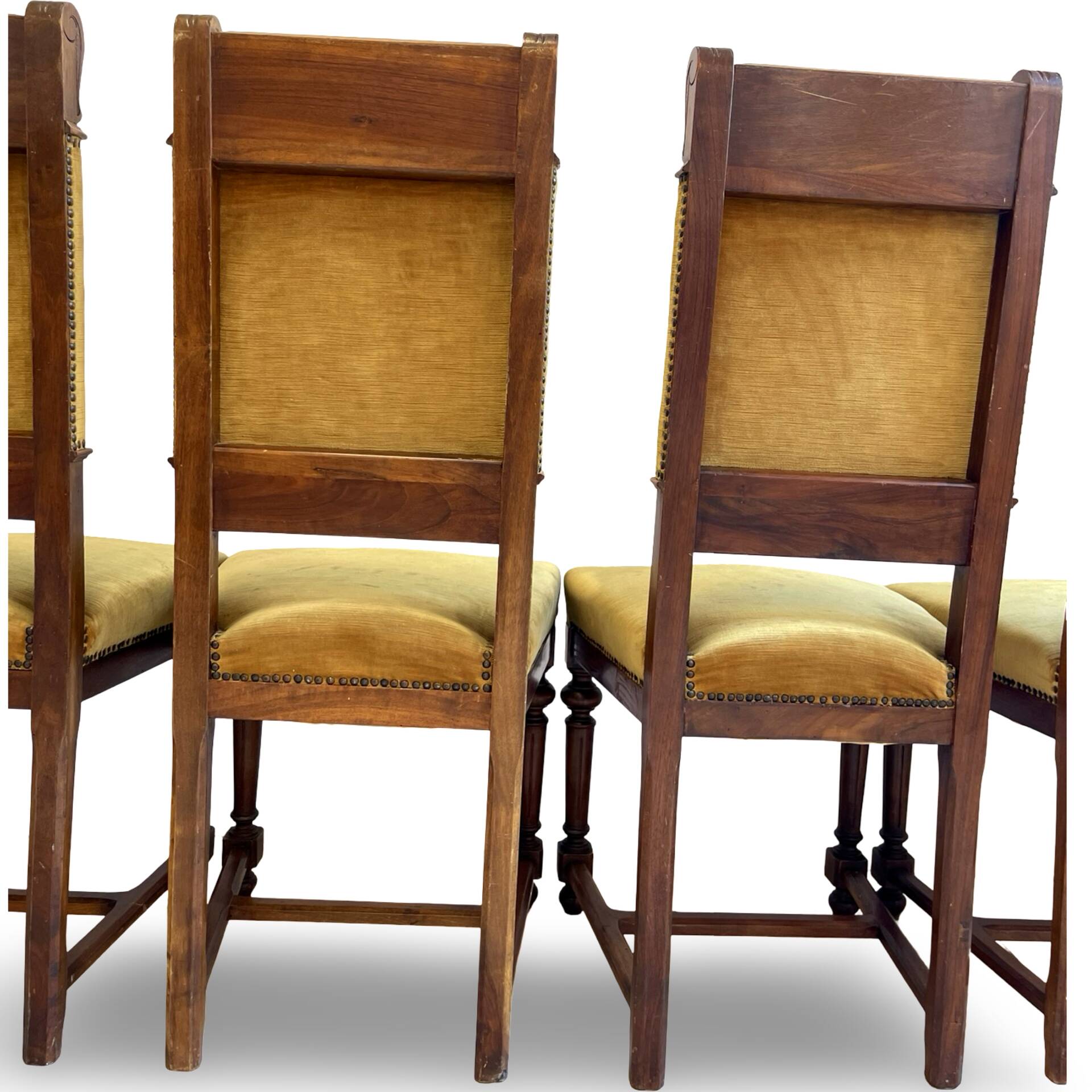 four Victorian dining chairs