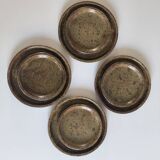 Set of 8 pyrite stoneware plates