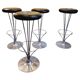 Piet Hein, bar stools, 3 available. Scandinavian / Danish Modern, Fritz Hansen.