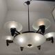 Large Art Deco Bronze Chandelier 1950’s