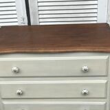 Old White chest of drawers