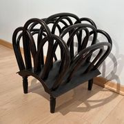 Newspaper Stand in Stained Beech Bentwood from Thonet, Austria, 1900s