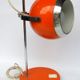 Eyeball floor lamp orange metal has ask ball space age of the 1970s