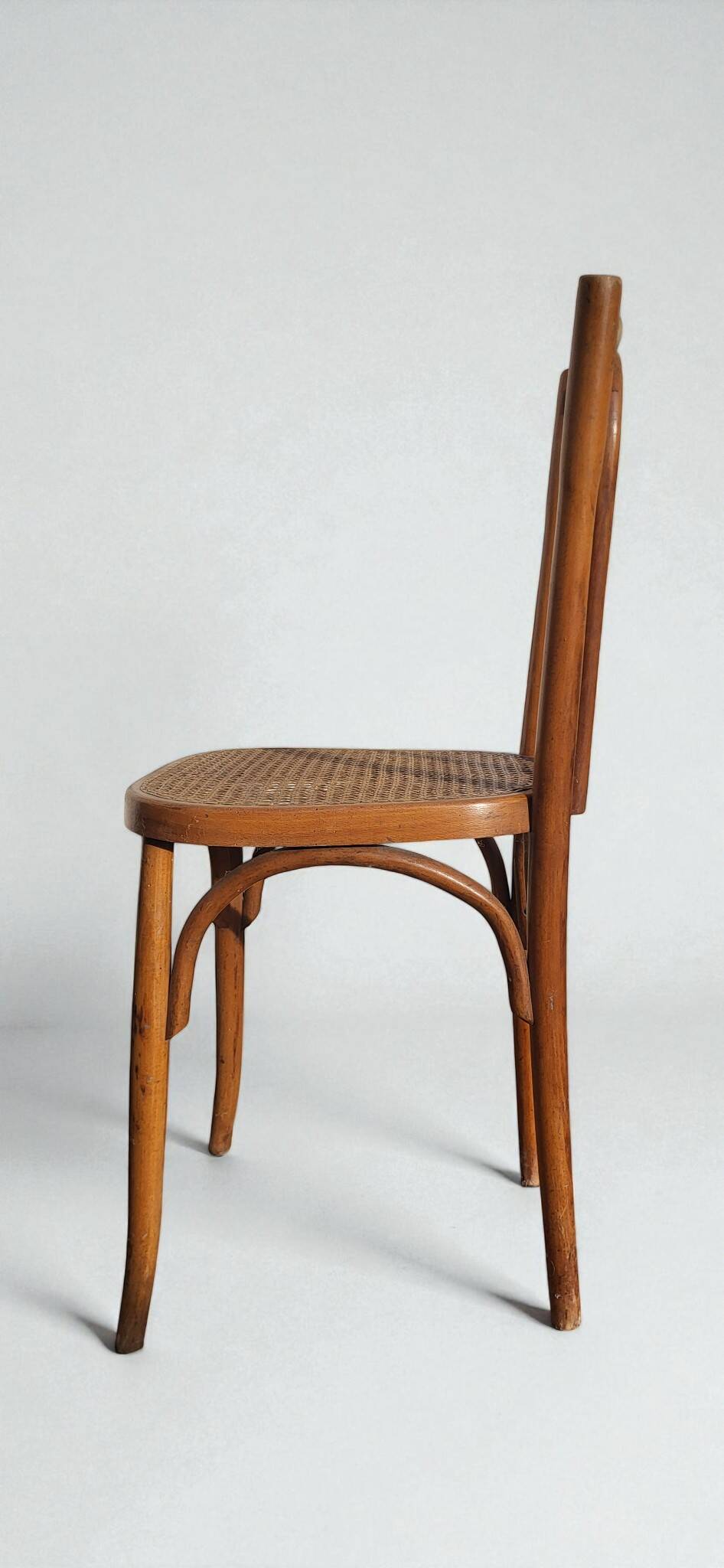 Chaise Bistrot Rotin en bois courbé