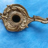 Brass "cellar rat" hand candlestick