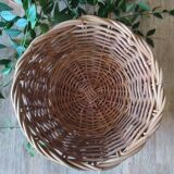 Vintage woven wicker basket