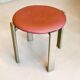 Tabouret version rose par Bruno Rey pour Dietiker, Suisse, 1970s