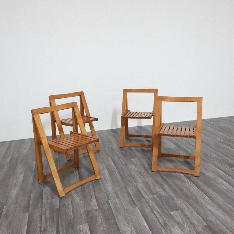 Trieste Chairs by Aldo Jacober for Alberto Bazzani, 1960s, Set of 4