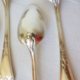 10 silver-plated metal soup spoons with hallmarks 2106225