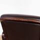 Stoll Giroflex conference chair in leather and 1960s wood