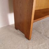 Vintage oak open bookcase