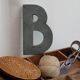 Lettre d'enseigne en zinc
