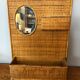Vintage woven rattan shelf