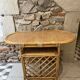 Table d'appoint, desserte en rotin, 2 niveaux