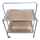 Table d'appoint pliante à roulettes