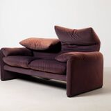 Vico Magistretti Maralunga 2 seater / loveseat for Cassina, Italy, 1980s