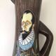 Vintage ceramic pitcher with wood effect, 1950s Vallauris?