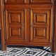 Small oak cabinet, 4 doors, Louis XIII style