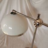 Articulated lamp, plastic and chrome, mushroom, 1970 style