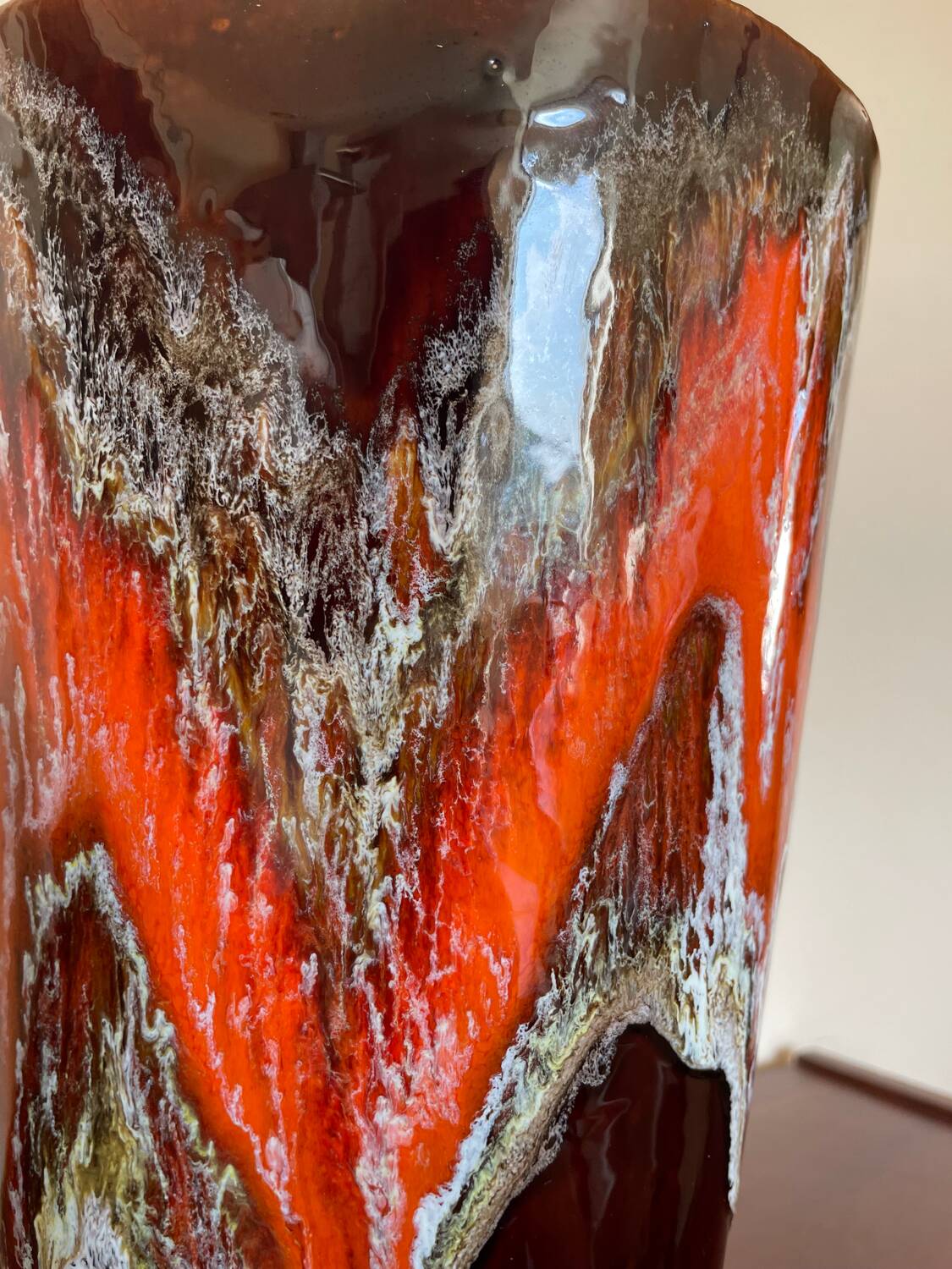 Large Vallauris ceramic vase from the 60s