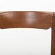 Set of 4 vintage dining chairs in stained oak