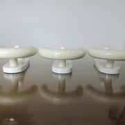 Luigi Caramella's series of 3 patères for " Con & Con " Itay era Memphis 80s