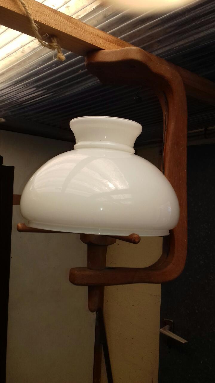 Chandelier Design Guillerme and Chambron in vintage oak