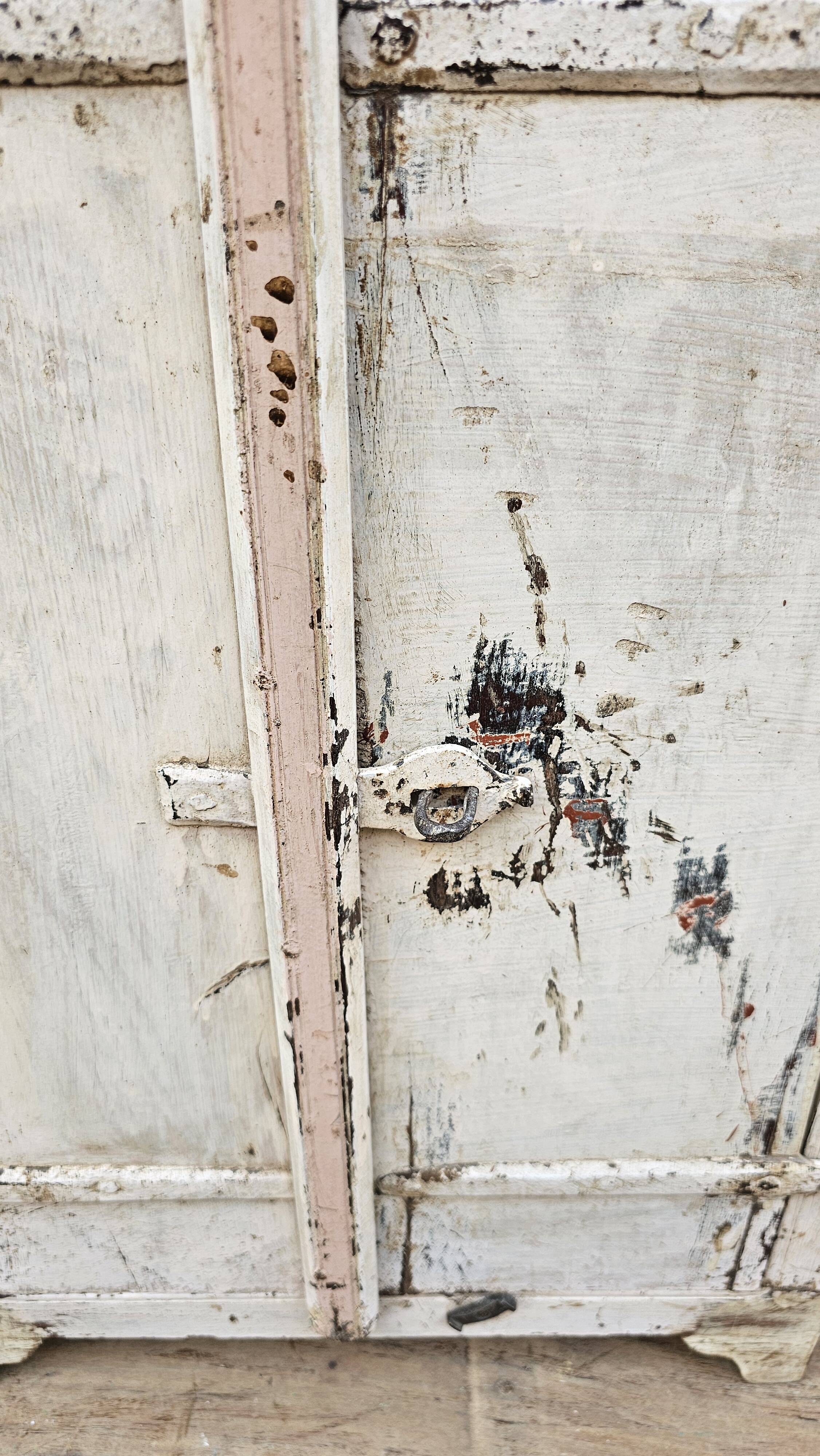 Antique bedside table - tribal cabinet in Burmese teak