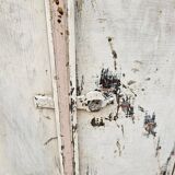 Ancien chevet - cabinet tribal en teck birman