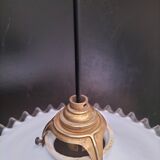 Opaline glass pendant light