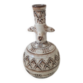 Vase / Vintage soliflore in handcrafted ceramic – Brutalist style