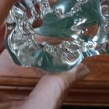 Pair of Daum crystal salt cellars