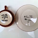 Part of a Quimper ceramic dinner service signed Paul Fouillen