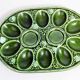 Salt and pepper earthenware egg set