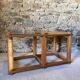 Vintage pine side shelf / coffee table from the 80s-90s
