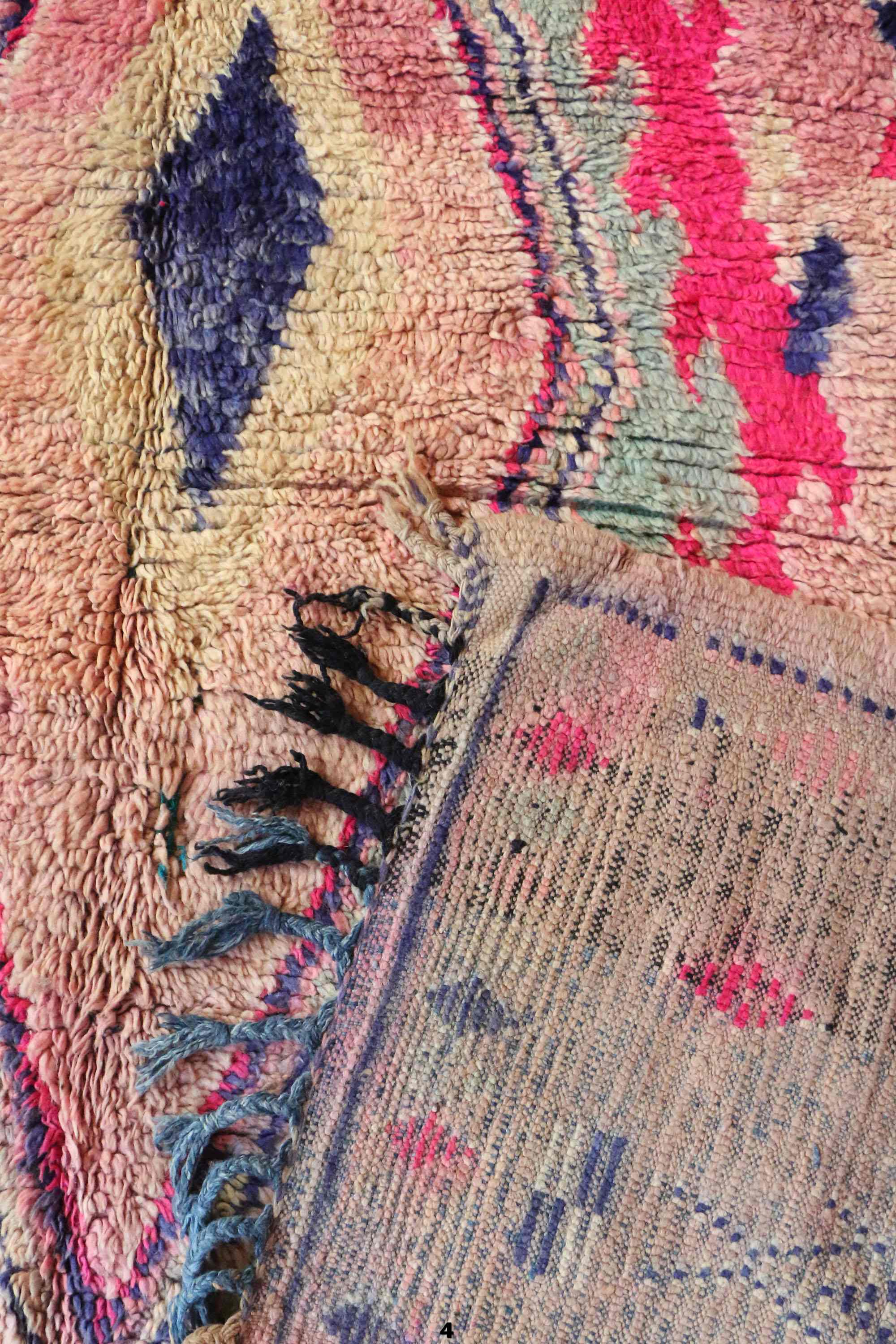 Tapis marocain rose - 184 x 304 cm