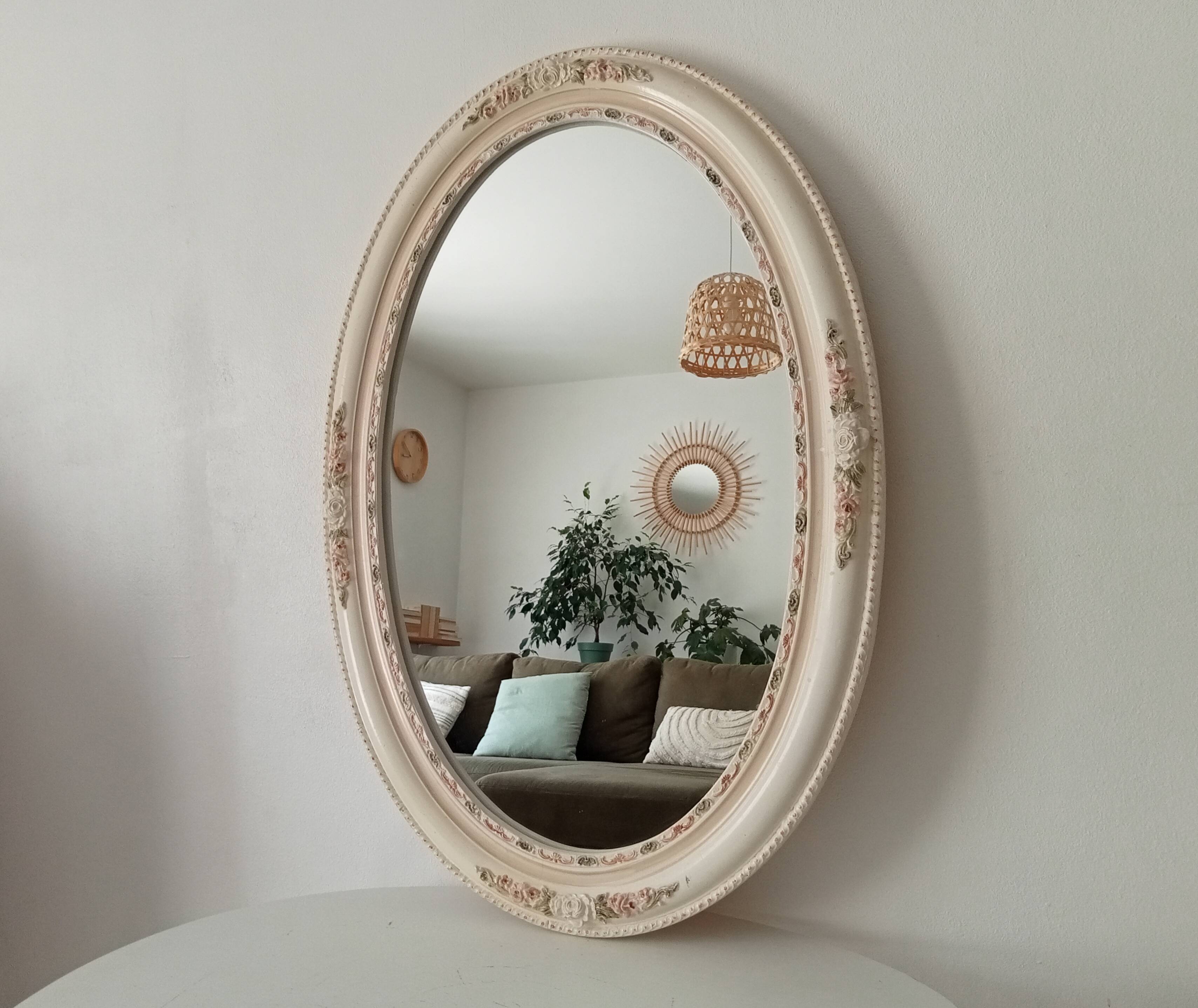 Vintage ceramic mirror from the 60s/70s.