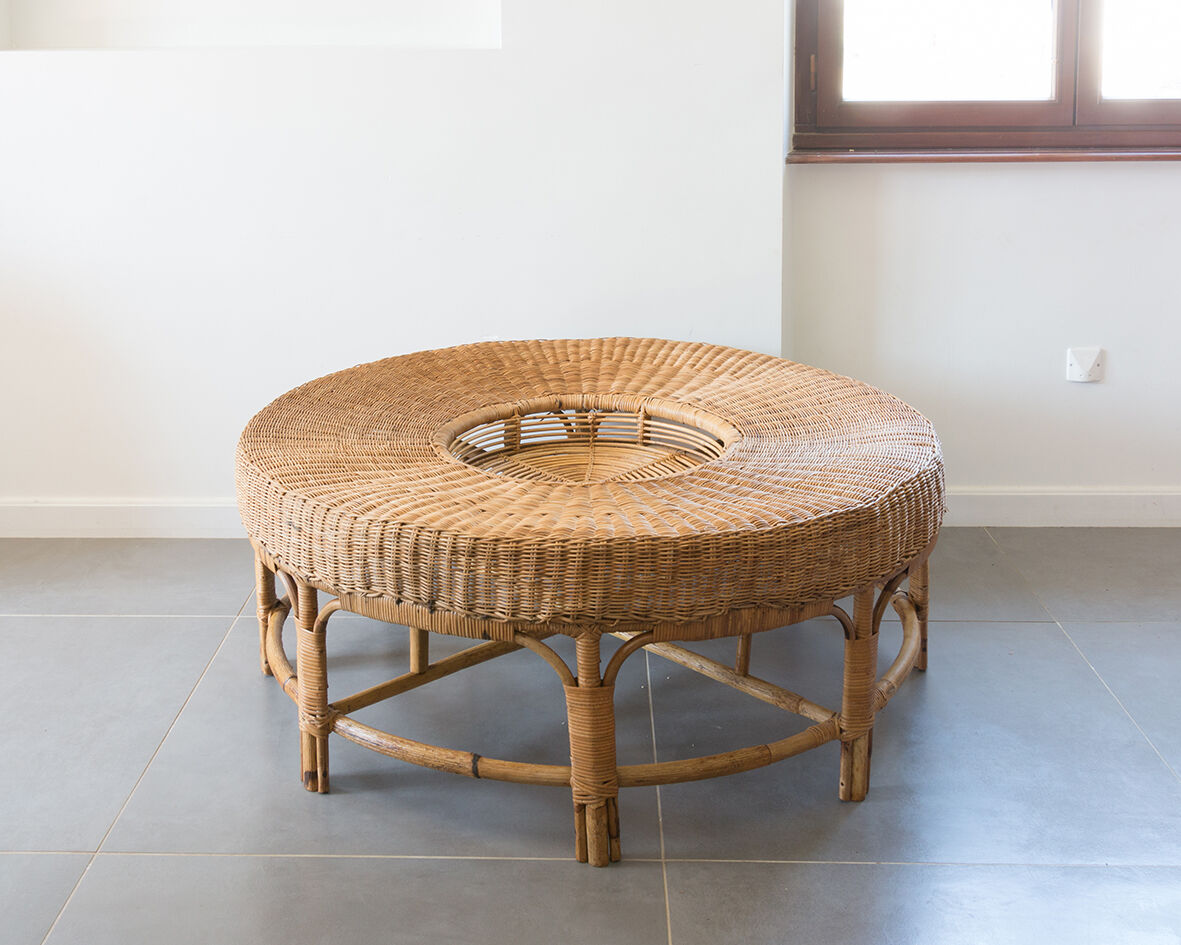 Rattan coffee table 120 cm